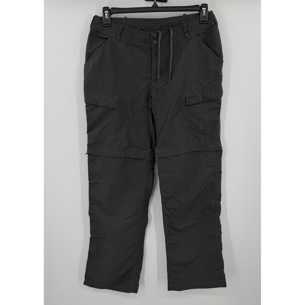 The North Face Womens Convertible Cargo Hiking Pants Gray Size 10 Regular ZipOff